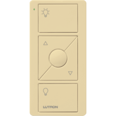 Control remoto PICO 3 botones encender/apagar, subir/bajar intensidad, color blanco, complemente con un atenuador Caseta, RA2, RadioRa2. — LUTRON ELECTRONICS · SKU PJ23BRLGIVL01