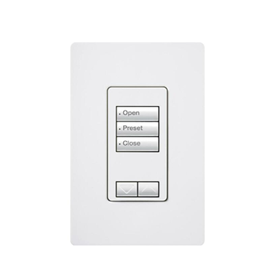 Teclado seetouch 3 botones, 2 botones subir/bajar, programe escenas diferentes en cada botón. — LUTRON ELECTRONICS · SKU RRDW3BRLWH