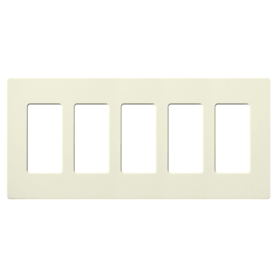 Placa de pared 3 espacios, color blanco, para atenuador (dimmer), switch ó control remoto PICO inalámbrico. — LUTRON ELECTRONICS · SKU SC5BI