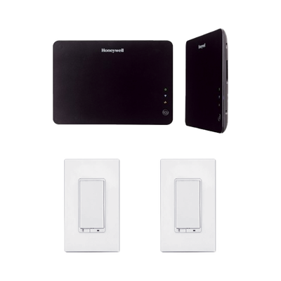 Controlador VAM para Automatización de iluminación, clima, cerraduras, portones electricos, incluye Atenuador de Iluminación 46564 y apagador 46562 — HONEYWELL HOME RESIDEO · SKU VAMZW