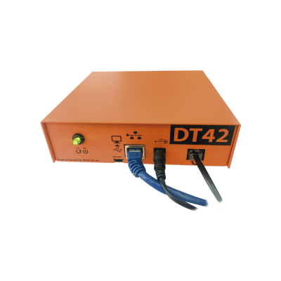 Receptora de alarmas IP Universal con 1 entrada de linea telefónica, para su central de monitoreo, recepción TCP/IP o GPRS, serie  M2M, paneles de alarma Hikvision, entre otros. — MCDI SECURITY PRODUCTS, INC · SKU EXTRIUMDT42MV2