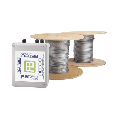 Kit de Cable Sensor Perimetral Para Cercas Ciclonicas IRONCLAD/ 305 METROS / 2 ZONAS; 152 METROS POR ZONA / Sin Falsas Alarmas por Viento / TODO Incluido — RBTEC · SKU IROC-2Z-500