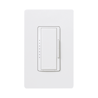 Atenuador (dimmer) un solo polo / multilocacion 120V /INC 1000W / 800W MLV, color blanco No requiere neutro. — LUTRON ELECTRONICS · SKU RRD10DWH