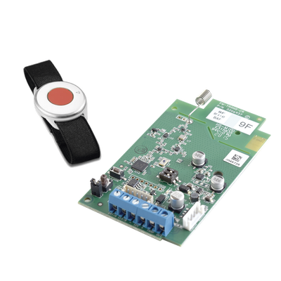 Kit de Transceptor Inalámbrico 916MHz. 2 Vías y Botón de Pánico compatible con panel Crow — CROW · SKU FW-TRANS-9F-B