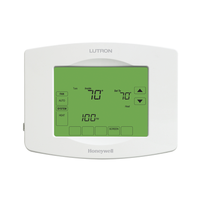 Termostato Touchpro inalambrico, para el control de clima, se integra a soluciones LUTRON RadioRa2/RA2 Select. — LUTRON ELECTRONICS · SKU LRHWLVHVAC