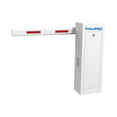 Kit de Barrera Vehicular Izquierda con Brazo Telescópico / Soporta brazo Telescópico de hasta 6 metros / Tiempo de Apertura 6 segundos  — ACCESSPRO · SKU KT-XBS-6ML