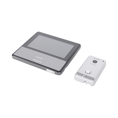 KIT DE VIDEOPORTERO IP COLOR NEGRO / Apertura con app / Súper elegante / Monitor WIFI / Alimentación 110vca — KOCOM · SKU KCVS701IP2WB
