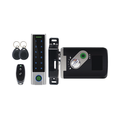 Kit de Cerradura Inteligente / Incluye Teclado y Control Remoto / Soporta Huella, Tarjeta y Contraseña / Teclado Metálico IP65 — ACCESSPRO · SKU ACCESS7-X