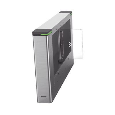 Torniquete IZQUIERDO tipo Swing para Carril de 90 cms / Incluye Lector de Tarjeta / TCP/IP / Administrable por iVMS-4200 (Requiere Torniquete Derecho) / 6,000,000 MCBF / 12 Pares de IR  — HIKVISION · SKU DS-K3B501SX-L/M-DP90