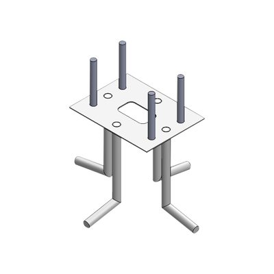 Ancla Para Sujeción al Piso Compatible con Todas las Barreras Vehiculares XB, XBF y XBS — EPCOM INDUSTRIAL · SKU XB-ANCLA