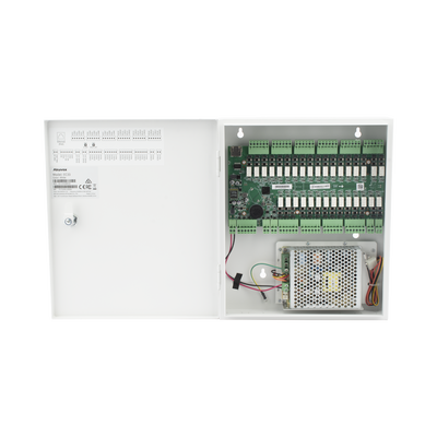 Controlador de Elevador IP Para 32 Pisos / Gestión 100% en la Nube / Interfaz Web / Pases Temporales desde App / Activación de Pisos desde App/ Wiegand / POE / 20,000 Tarjetas /100,000 Eventos / Compatible con Videoporteros Akuvox — AKUVOX · SKU EC33