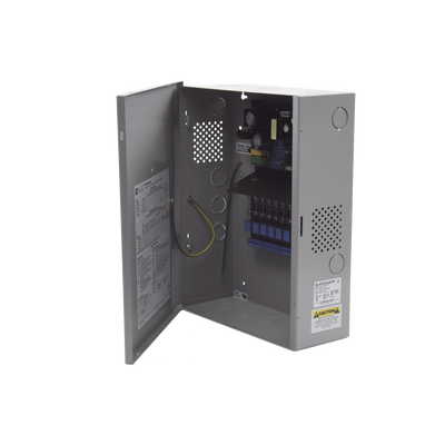 Fuente de Poder con Respaldo, 12 o 24 Vcc, 4 A, 48 W, 8 Salidas, Para Control de Acceso, Entrada 115 Vca — ALTRONIX · SKU AL400ULACM