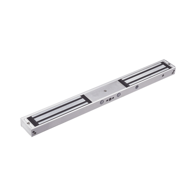 Chapa Magnética Doble para Aplicación en Puertas de Doble Hoja. 1200 lbs(x 2). LED indicador ultrabrillante — ACCESSPRO · SKU MAG1200NDLED