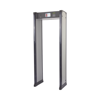 Arco Detector de Metales de 6 Zonas con Anclaje para Fijarse al Piso. Incluye Sensor IR para evitar falsas Alarmas / Certificado por la Administración Federal de Aviación de EE. UU. (FAA) — RANGER SECURITY DETECTORS · SKU INTELL-26-ZIR
