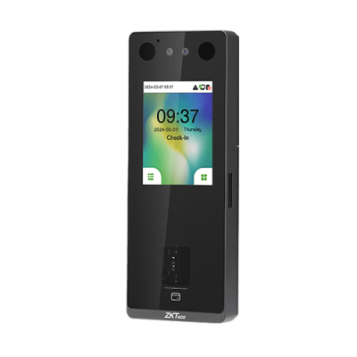 Terminal Biométrica Facial / Pantalla 2.8" / 3,000 Rostros 6,000 Huellas / IP65 / Video Intercom SIP / ONVIF / Anti-Fraude — ZKTECO · SKU SENSEFACE3A