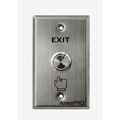 Botón de Cabeza Plana / Exterior IP66 / Estético / Placa de Acero Inoxidable — ACCESSPRO · SKU APB-87022D