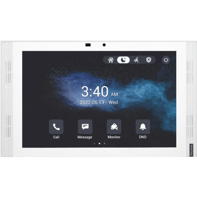 MONITOR COLOR BLANCO DE 10" IPS LCD / CERTIFICADO POR GOOGLE PLAY STORE / ANDROID 12 OS / WI-FI 6 / POE /  SIP / ENTRADAS DE ALARMA / ADMINISTRACIÓN 100 EN LA NUBE — AKUVOX · SKU S567A
