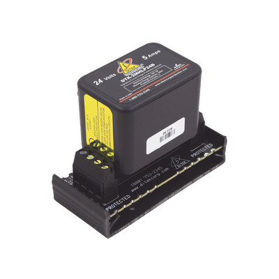 Protector Modular 24 V / 2 Pares / Base Desmontable / Snap-Track / Paneles de Incendio y Alarma — DITEK · SKU DTK-2MHLP24BWB