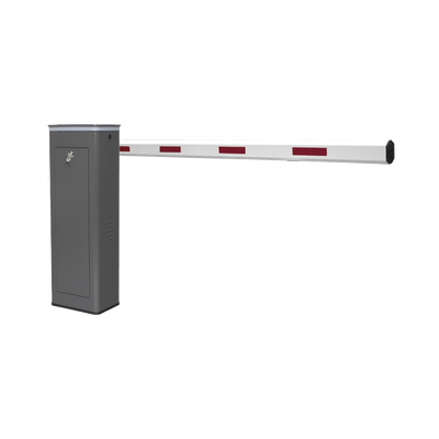 Kit de Barrera Vehicular Derecha y Brazo de 3 Metros / Finales de Carrera Ajustables por Programación / Movimiento Fluido / Diseño Elegante Color Gris / Con Corona Led Semaforizada — ACCESSPRO · SKU KT-XBF-RB