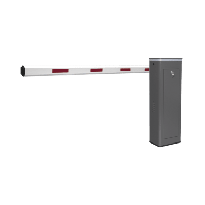 Kit de Barrera Vehicular Izquierda y Brazo de 3 Metros / Finales de Carrera Ajustables por Programación / Movimiento Fluido / Diseño Elegante Color Gris / Con Corona Led Semaforizada — ACCESSPRO · SKU KT-XBF-LB
