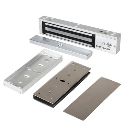 Kit Para Control de Acceso Incluye Chapa Magnética de 600 Lbs  / Montaje En "U" Para Puerta de Cristal /  Uso Interior / Certificación UL — ENFORCER SECOLARM · SKU E941SA600PQ/KITU