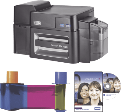 Impresora de Tarjetas Direct-to-Card DTC1500, 300 dpi, 16.7 Millones de Colores, Seguridad Avanzada, Marca de Agua Personalizada, Encriptación AES 256, Ethernet, USB, Opciones de Codificación Múltiples — HID · SKU 50616V2