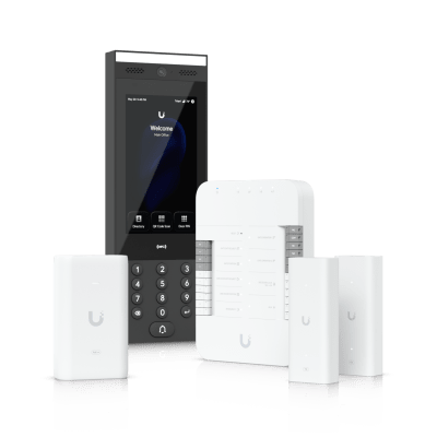 Kit de Inicio de Control de Acceso UniFi / Hub Gate / Intercomunicador G3 / Adaptador PoE++ / Extensores de Par Trenzado — Ubiquiti Inc · SKU UA-G3-SK-GATE