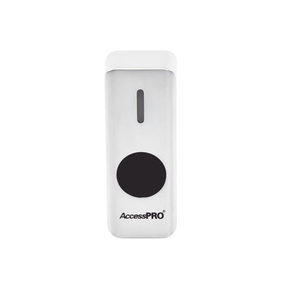 Botón de Salida sin Contacto / Distancia Ajustable / Exterior IP68 / Temporizador — ACCESSPRO · SKU ACCESST3W