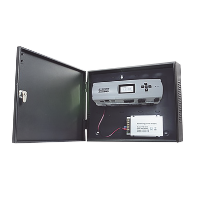 Controlador de Acceso / 4 Puertas / Biometría Integrada / 3,000 Huellas / Compatible con Sistemas de Elevadores (10 Pisos) / Incluye Gabinete y Fuente de Alimentación 12Vcc/5A  — ZKTECO - AccessPRO · SKU APX-4000