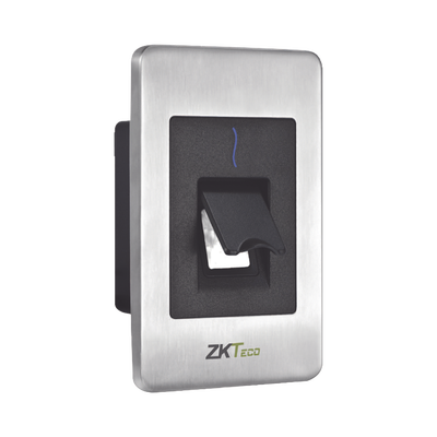 Lector de huella y tarjeta de proximidad esclavo RS-485  para exterior COMPATIBLE UNICAMENTE CON PANELES ATLAS — ZKTECO · SKU FR-1500-WPA