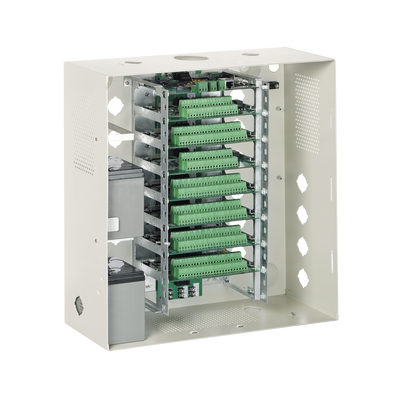 Gabinete metálico para 9 tarjetas de la serie EXPANSE — ROSSLARE SECURITY PRODUCTS · SKU ME-00