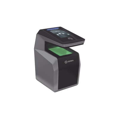 Lector de huella MorphoWave Compact / lector Multiformato  MIFare, DESFire, Prox HID, ICLASS/ QR/ IP65 / PoE — IDEMIA (MORPHO) · SKU 293722319