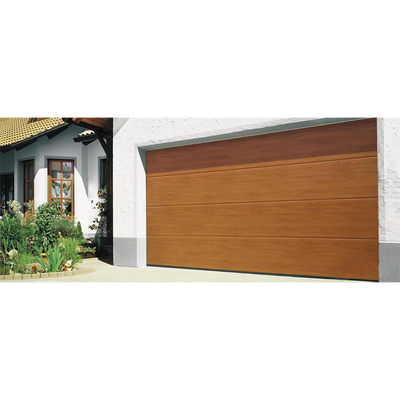 Puerta de Garage D/ Alta calidad / 9x8 pies / AISLADA / Estilo Americana / Imitacion Madera / Golden Oak / Linea Central . — ACCESSPRO · SKU GARAGE98-W