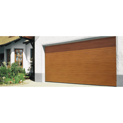 Sección para puerta de Garage / Linea Central / Imitacion MADERA / Golden Oak / Para GARAGE107 / Estilo Americana. — ACCESSPRO · SKU SECGAR107-W