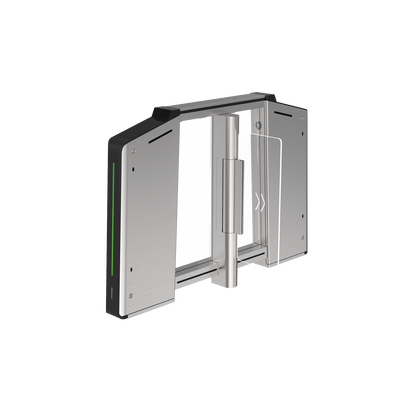 Torniquete Inteligente IZQUIERDO con Reconocimiento Facial Incluido /  12,000,000 MCBF / 20 Pares de IR para Detección de Peatón /  Controlador Incluido / Acero Inoxidable SUS304 / Carril de 65 cms — HIKVISION · SKU DS-K3B631TX-L/MPIQL-DP65