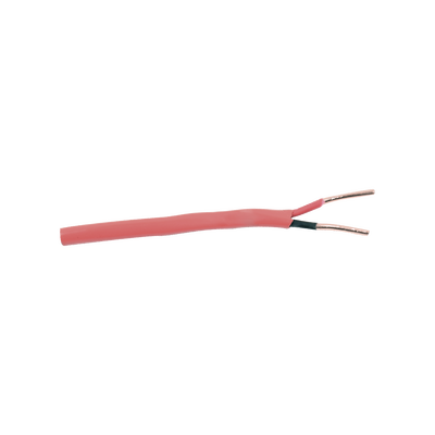 Carrete de Alambre de 305 Metros (1000 Pies) / 2 x 14 AWG / Riser / Tipo FPLR-CL3R / Color Rojo / Para Aplicaciones en Paneles de Detección de Incendio y Sistemas de Evacuación — GENESIS · SKU 4313-1004/1000