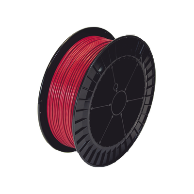 Bobina de 152 Metros de Cable Detector de Calor, Temperatura Fija 68 grados Celsius, Recubrimiento de Nylon Rojo para Aplicaciones en Exterior, con Guía Acerada — SAFE FIRE DETECTION INC. · SKU TC-155G-500