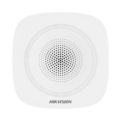 (AX PRO) Sirena Inalámbrica Interior / 110 dB / Estrobo Color Azul  — HIKVISION · SKU DS-PS1-I-WB