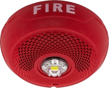 BOC C/LAMP ESTROBOSCOPICA tipo LED MONT EN TECHO CLR ROJO — SYSTEM SENSOR · SKU SPSCRLED