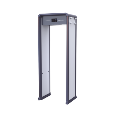 Arco Detector de Metales de 33 Zonas con Pantalla LCD de 7" / Conteo de personas y Alarmas / Ajuste de Sensibilidad e Interferencias — HIKVISION · SKU ISD-SMG533L