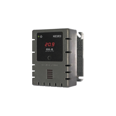 Detector, Controlador y Transductor de Oxígeno para Panel de Detección de Incendio — MACURCO - AERIONICS · SKU OX-6