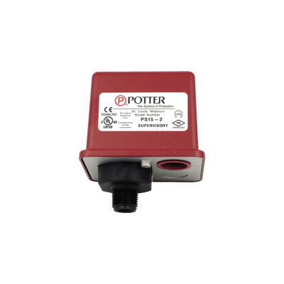 Supervisor de Presión de dos Contactos SPDT Ajustable 10 a 60 PSI — POTTER · SKU PS252