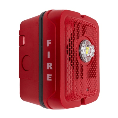 Bocina con Lámpara Estroboscópica para Exterior, con Configuración Estroboscópica Seleccionable, Color Rojo — SYSTEM SENSOR · SKU SPSRKLED