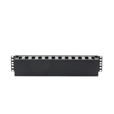 Organizador de Cables Horizontal de 2U para Rack de 19", Fabricado en Polímero Resistente a Deformaciones y Rayones — LINKEDPRO BY EPCOM · SKU LP-ORG-02