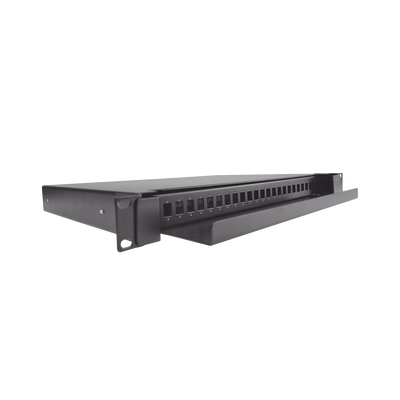 Distribuidor de Fibra Óptica Deslizable, Vacío, 19 Pulgadas (48.26 cm), Acepta 24 Adaptadores LC Duplex o LC Simplex o 24 SC Simplex, 1U — LINKEDPRO BY EPCOM · SKU LP-ODF-8002