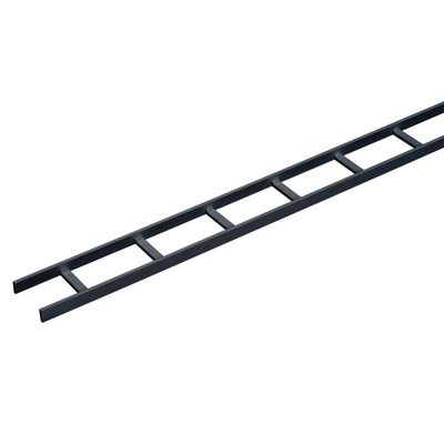 Charola Tipo Escalerilla de Secciones Rectas, 12 in (305 mm) de Ancho, Travesaños a Intervalos de 9 in (229 mm), Tramo de 10 ft (3.05 m), de Acero, Color Negro — HOFFMAN · SKU LSS12BLK