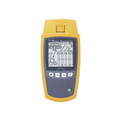Verificador de Red MicroScanner PoE, para Comprobación de Redes de Voz, Datos, Video y PoE 802.3af, at, bt y UPOE, con Pantalla LCD Retroiluminada — FLUKE NETWORKS · SKU MS-POE