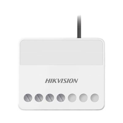 (AX PRO) Interruptor Inalámbrico / 1 Salida de Relevador de 100 a 240 VCA (Max. 13A) — HIKVISION · SKU DS-PM1-O1H-WB