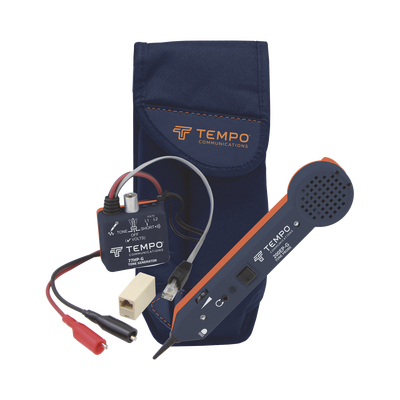Generador de Tonos Profesional con Amplificador Inductivo para Cable de Red — TEMPO · SKU 701K-G-BOX