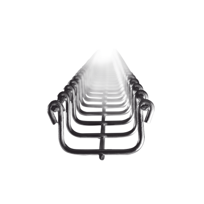 Charola Tipo Malla 33/50 mm, Acabado Electro Zinc, Hasta 26 Cables Cat6, Tramo de 3 Metros — CHAROFIL · SKU MG-50-420EZ